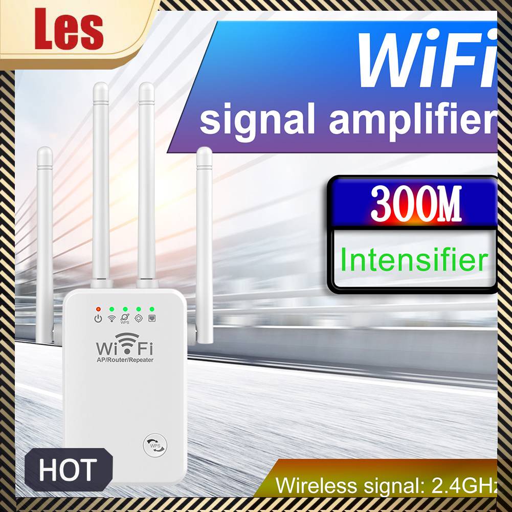 Thiết Bị Tăng Cường WiFi 2.4 GHz 300Mbps 4 Ăng Ten Tiện Dụng Cho Gia Đình