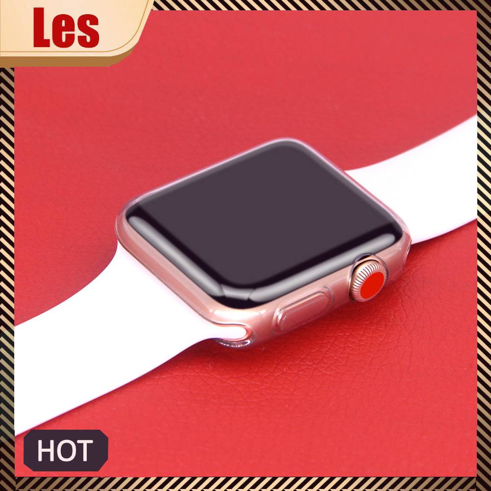Ốp Bảo Vệ Mặt Đồng Hồ Thông Minh Appie Watch Series 2 / 3 Bằng TPU Mềm Trong Suốt