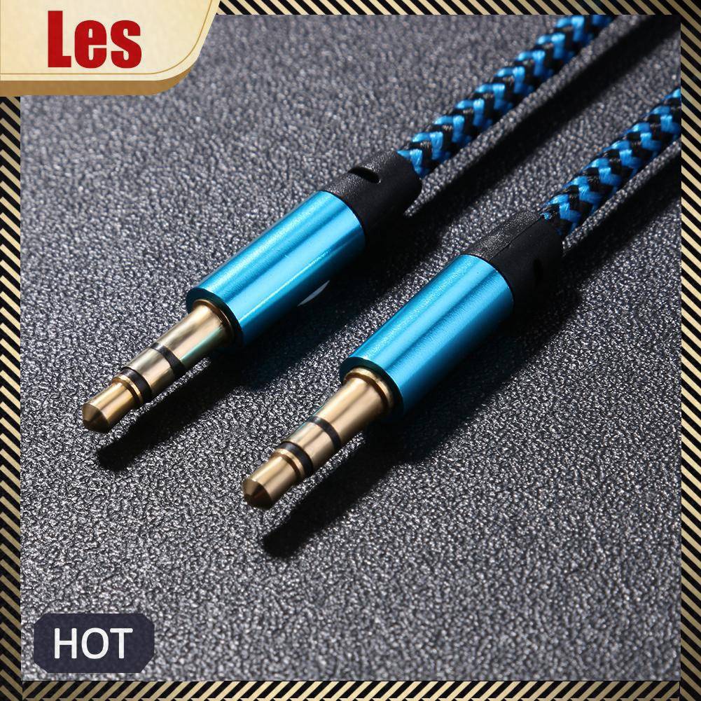 Dây Cáp Âm Thanh Mạ Vàng 1m 3.28ft 3.5mm Male Sang Male Cho Xe Hơi