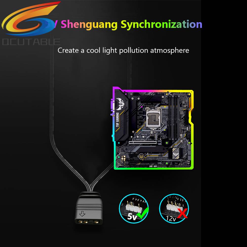 Dây Cáp Chia Cổng Quạt 5V 3Pin Cho Bo Mạch Chủ