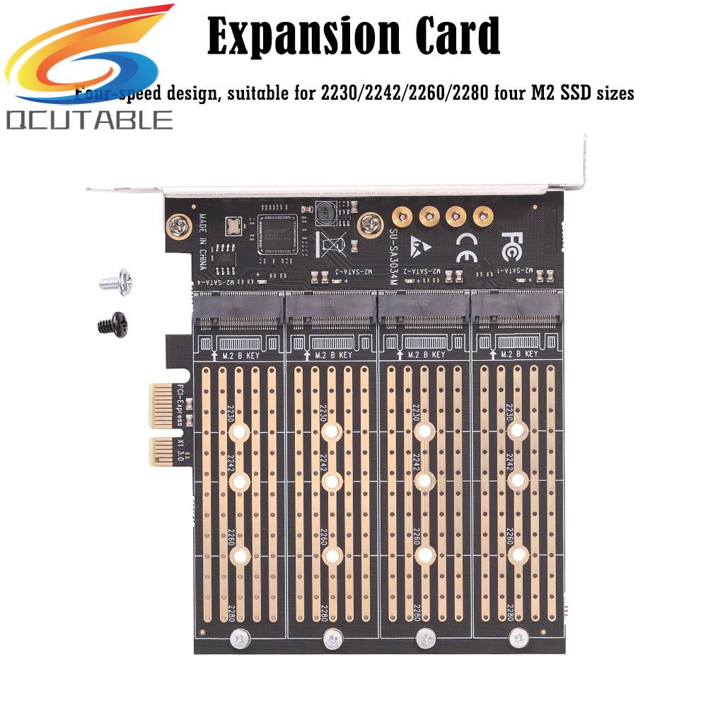 Card Chuyển Đổi SA3034M NVME M.2 Sang PCI-E 1x Cho M.Key NVME / B-Key SATA