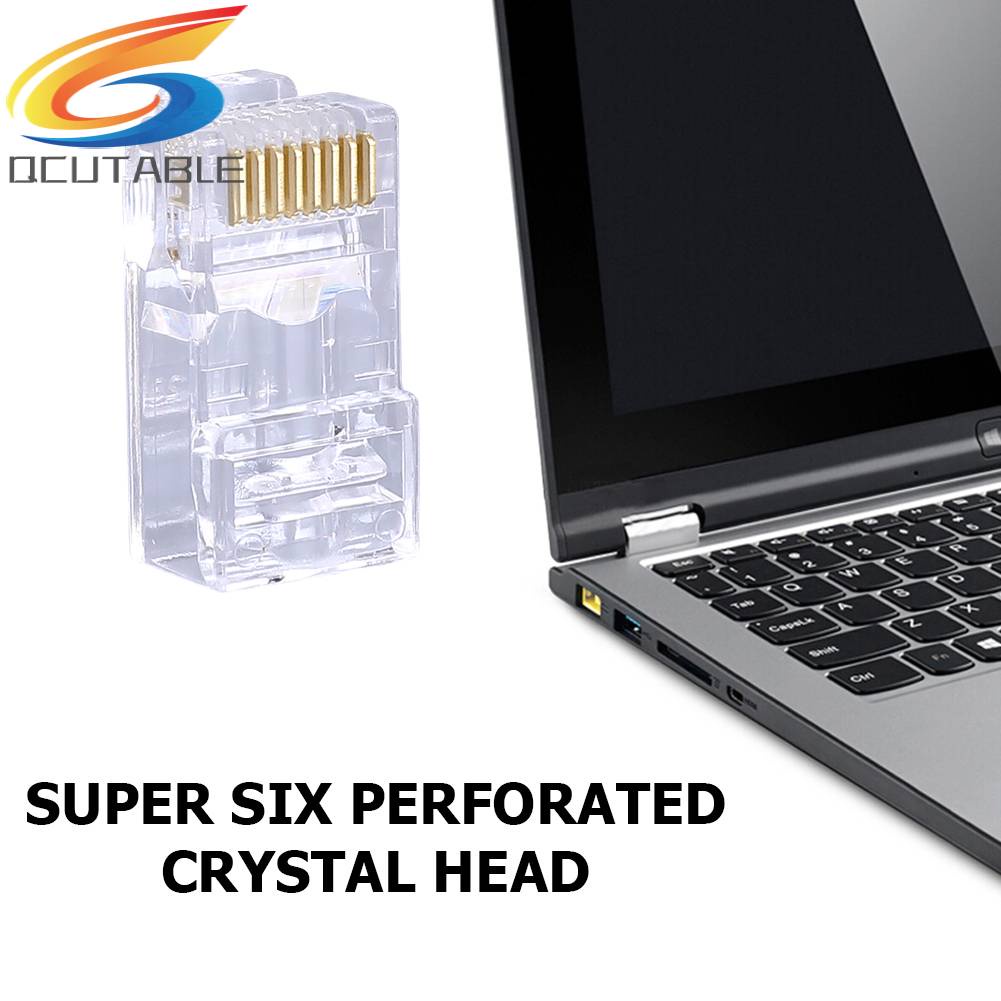 Set 100 Đầu Nối Mạng 8P8C UTP RJ45 Cat6