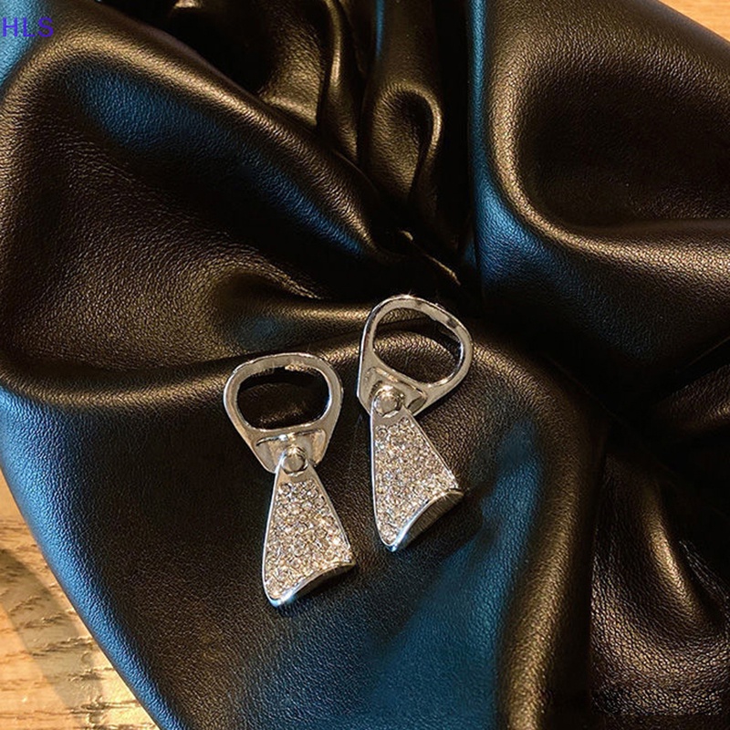 1 Đôi Bông Tai Hình Lon Nước Đính Đá Thời Trang Dành Cho Nữ