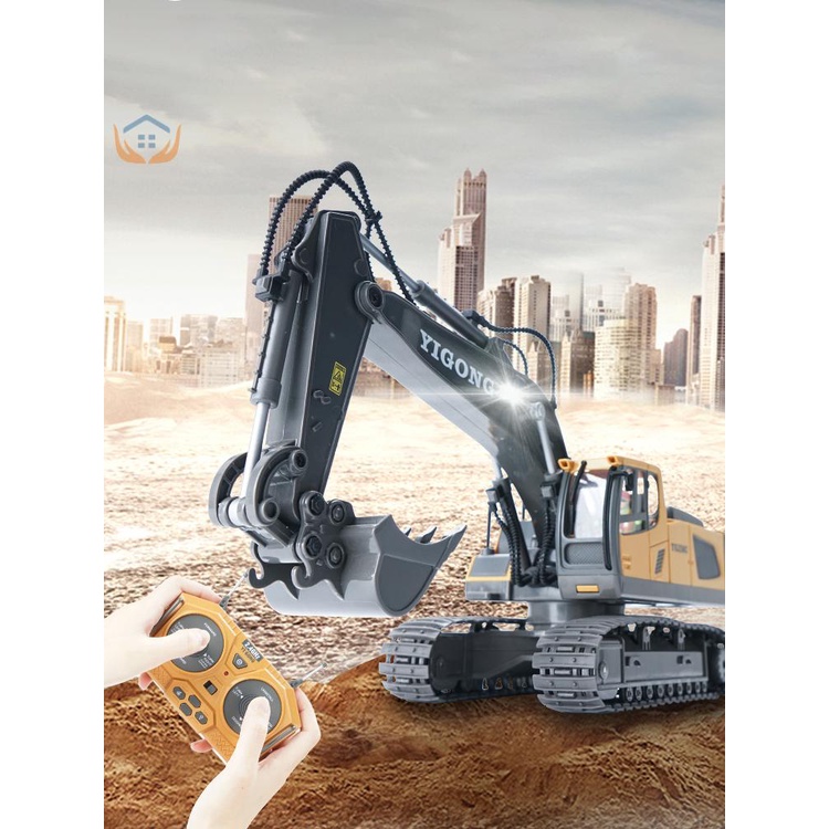 Máy Xúc Điều Khiển Từ Xa 2.4GHz 680 Cho Trẻ Em 1: 20° Xe Tải Xoay 11 Kênh SHOPTKC6503 11 Kênh