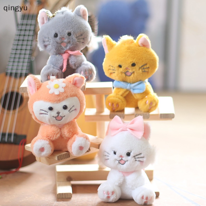 1 Móc Khóa Hình Mèo Nhồi Bông 11cm Đáng Yêu