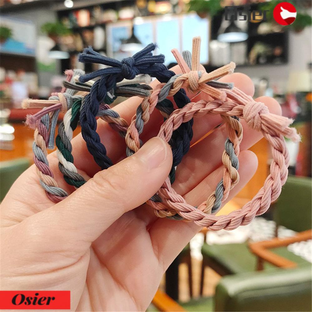 OSIER1 Dây Buộc Tóc Dày Dặn Kiểu Dáng Mới Mẻ Xinh Xắn Cho Nữ 1