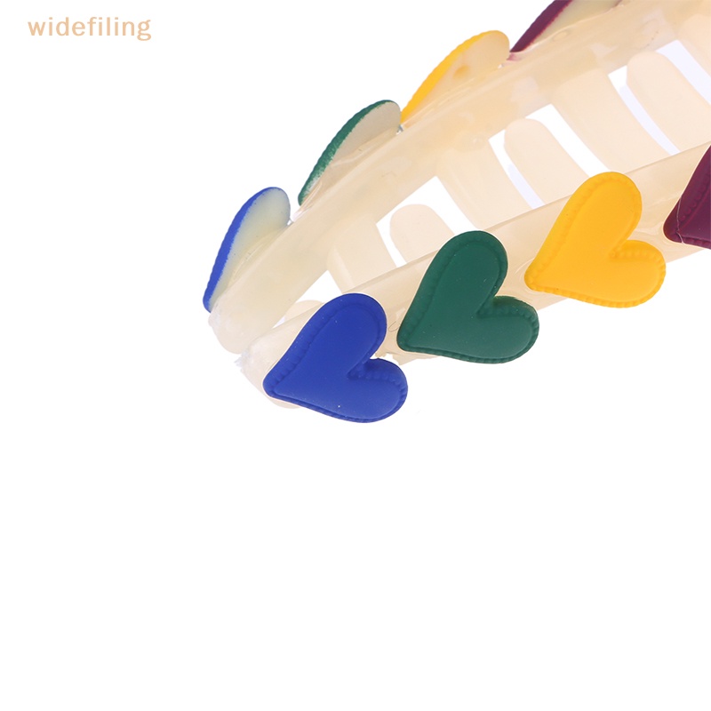 Kẹp Tóc Càng Cua / Cá Mập Bản Rộng Trang Trí Hình Trái Tim Đáng Yêu Thanh Lịch Dành Cho Bạn Nữ