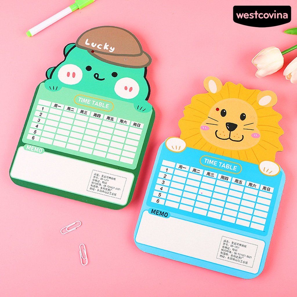 [WSTN]✎Bảng Vẽ Hình Động Vật Dễ Thương Có Thể Xóa Được Và Tái Sử Dụng Cho Trẻ Em