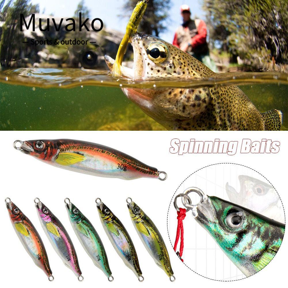 MUVAKO Mồi Câu Cá Giả Bằng Kim Loại Nhiều Màu Sắc 10g / 20g