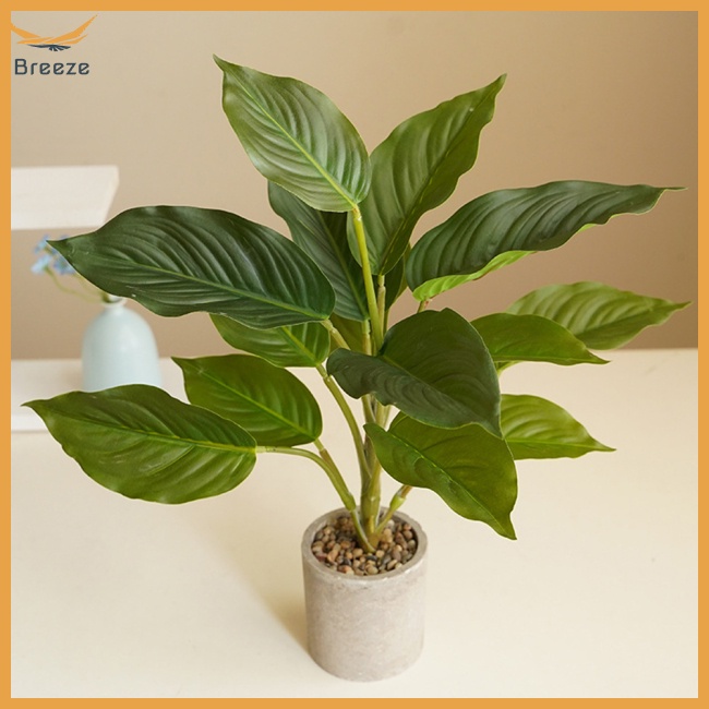 Cây Xanh Nhân Tạo Có Thể Uốn Cong Dùng Trang Trí Phòng Khách / Cửa Hàng / Khách Sạn