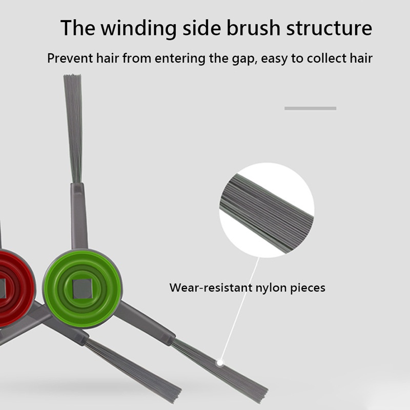 Set 6 Phụ Kiện Thay Thế Cho Robot Hút Bụi Ecovacs DN55 DN520 DN33 DN36