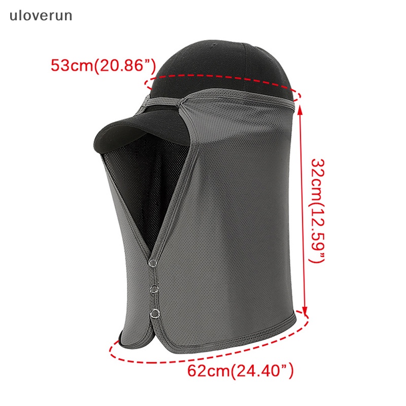 Mũ Lưỡi Trai Có Tấm Che Mặt Và Cổ Chống Tia UV Nhanh Khô Tiện Dụng