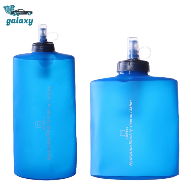Galaxy Bình Nước Mềm Dung Tích Lớn 1000ml / 2000ml Có Bộ Lọc Tiện Dụng Khi Đi Bộ Đường Dài