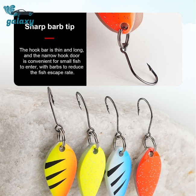 Set 12 Mồi Giả Nhử Cá Bằng Kim Loại Nhiều Màu Sắc Kèm Hộp Đựng