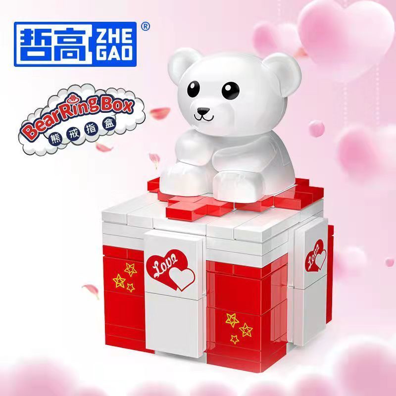 Bộ Đồ Chơi Lắp Ráp Lego Hộp Đựng Trang Sức Hình Chú Mèo Dễ Thương Cho Bé