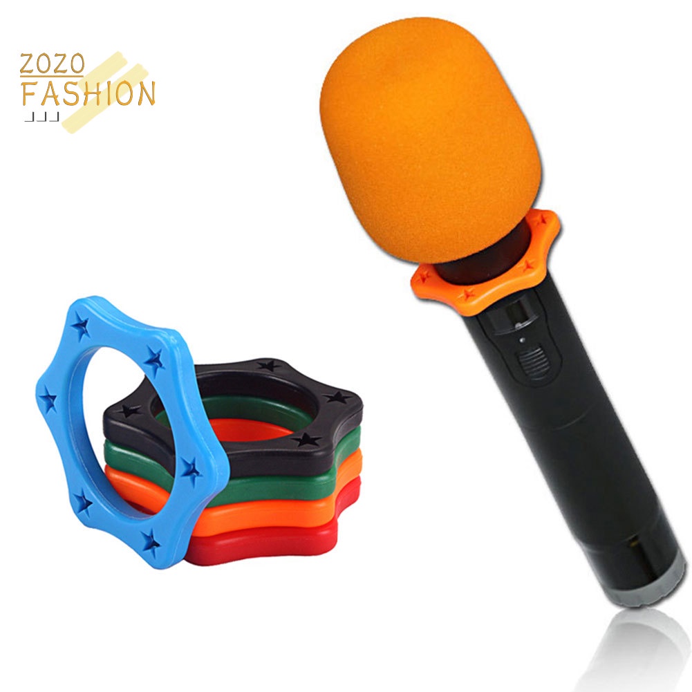 Set 5 Vòng Silicone Thay Thế Chống Trượt Cho Micro KTV