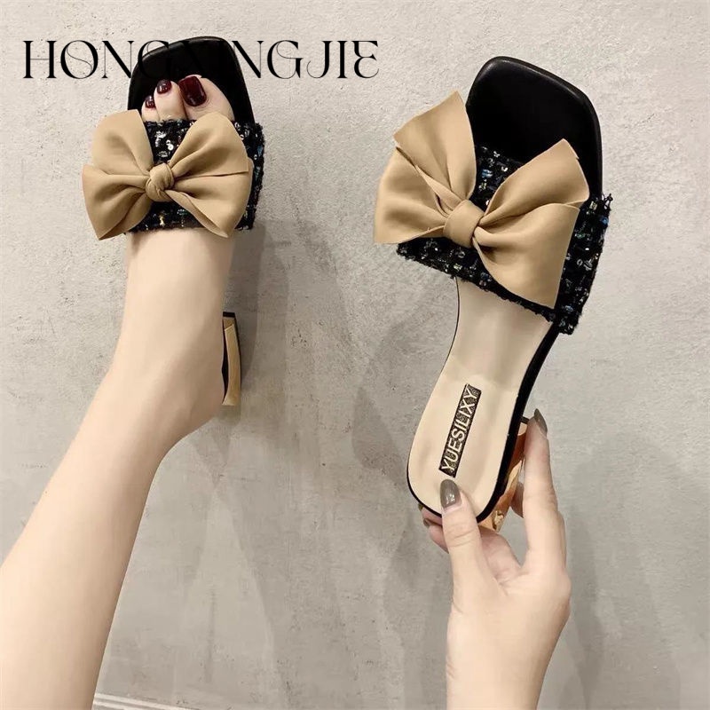 HONGXINGJIE dép sandal nữ dép đế cao Xu hướng thời trang năm 2023NEW      0621015