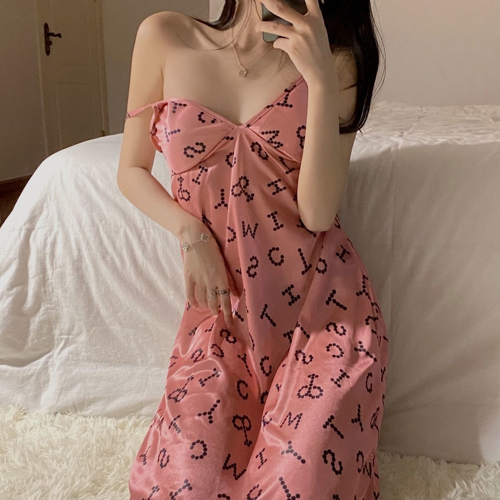 Đầm Ngủ Hai Dây Có Mút Đệm Ngực