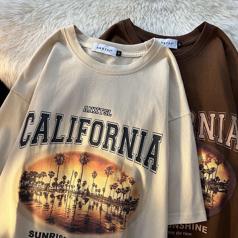 【luckin men's】bigsize t shirt，áo thun cotton，áo rộng，áo unisex，áo đôi nam nữ，áo thun nam，áo phông，Áo Thun Tay Ngắn 100% cotton Dáng Rộng Thời Trang Mùa Hè Cho Nam，áo sơ mi，áo sơ mi kaki，đồ bộ nam，