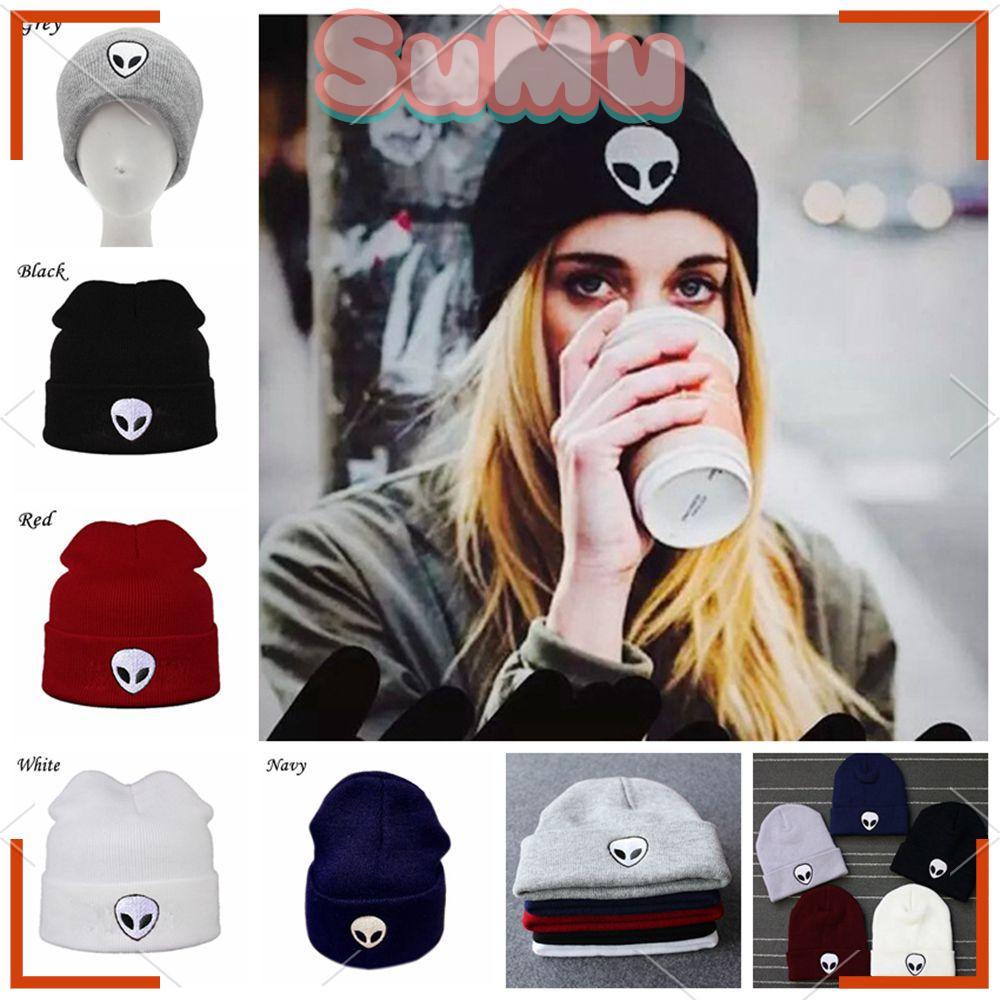 SUMU Mũ Lưỡi Trai Thêu Hình Người Ngoài Hành Tinh