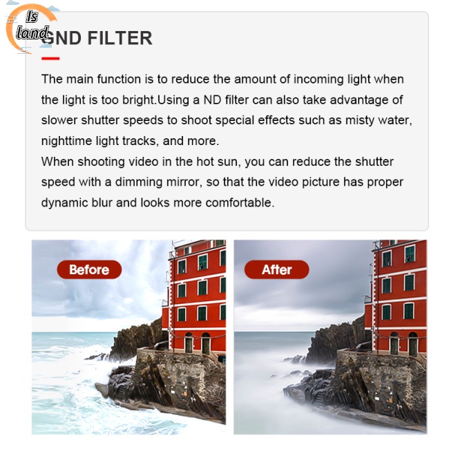 Kính Lọc Đơn Gnd32 Chống Thấm Nước Chống Dầu Tương Thích Máy Ảnh Drone Dji Mini 3 Pro