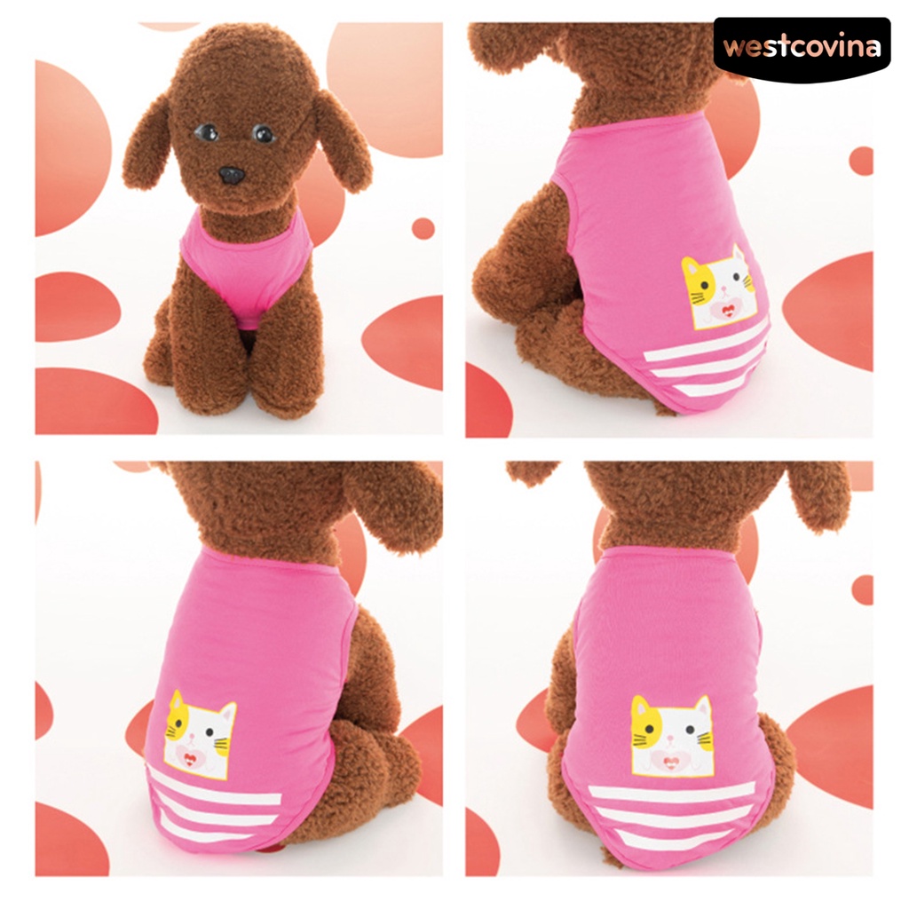 [COD]♞Áo Thun Polyester Mỏng Thoáng Khí In Họa Tiết Thời Trang Mùa Hè Cho Cún Cưng