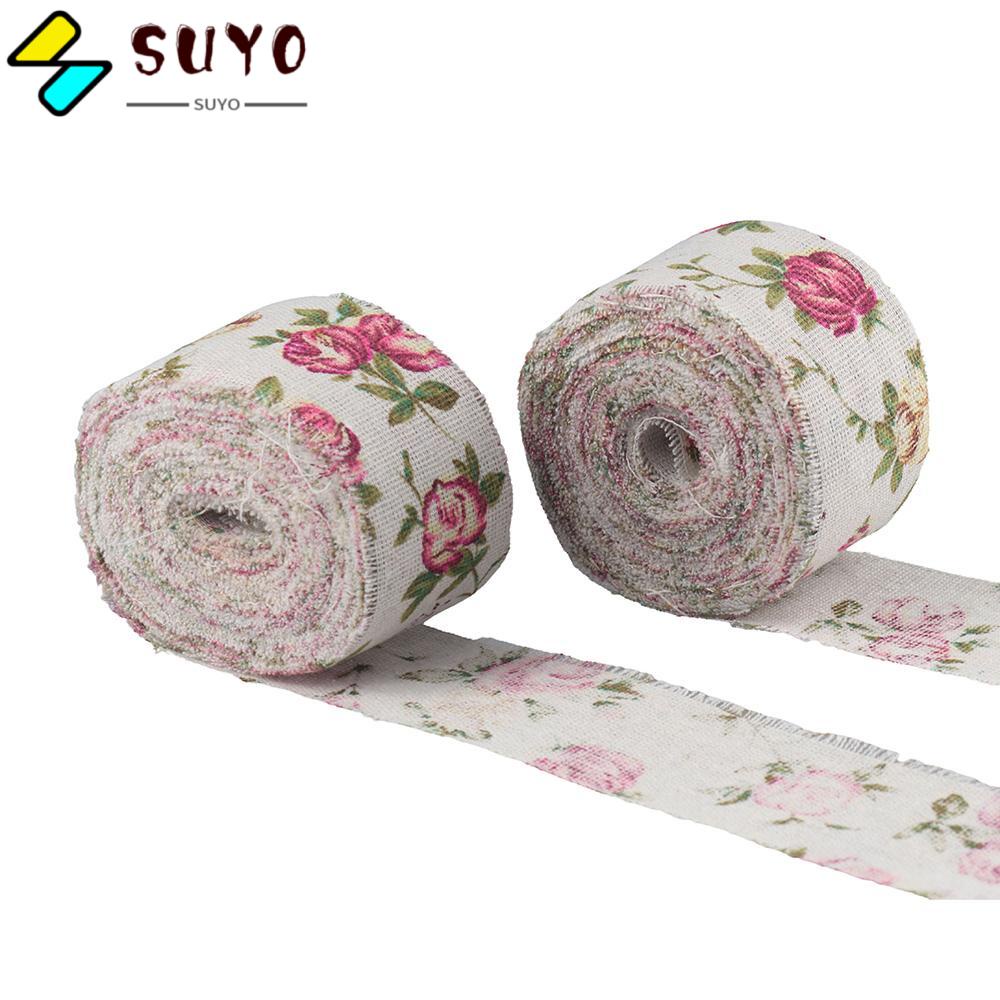 SUYO Cuộn Ruy Băng Bằng Vải Bố Kích Thước 32.8ft Dùng Làm Đồ Thủ Công