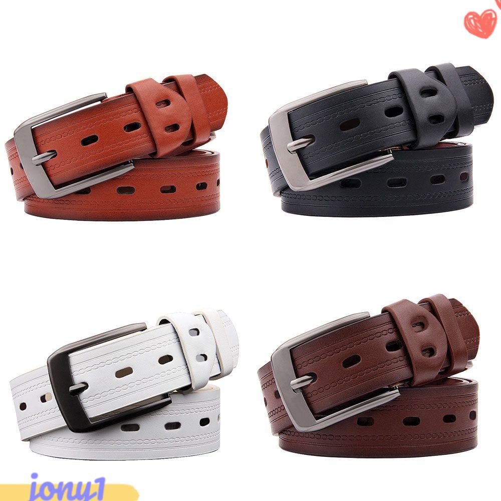 JONYE Thắt Lưng Da Cài Ghim Kim Loại Phong Cách Cổ Điển Mới