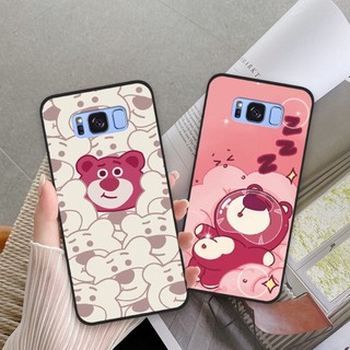 Ốp lưng Samsung Galaxy S8 / S8 Plus / S8+ gấu dâu lotsoo lông xù