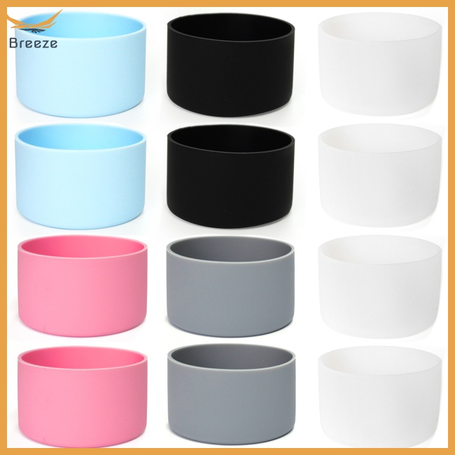 Set 4 Vỏ Bọc Bình Nước Bằng Silicon Chống Trượt Tương Thích Với Quencher Ice Flow 12-24oz