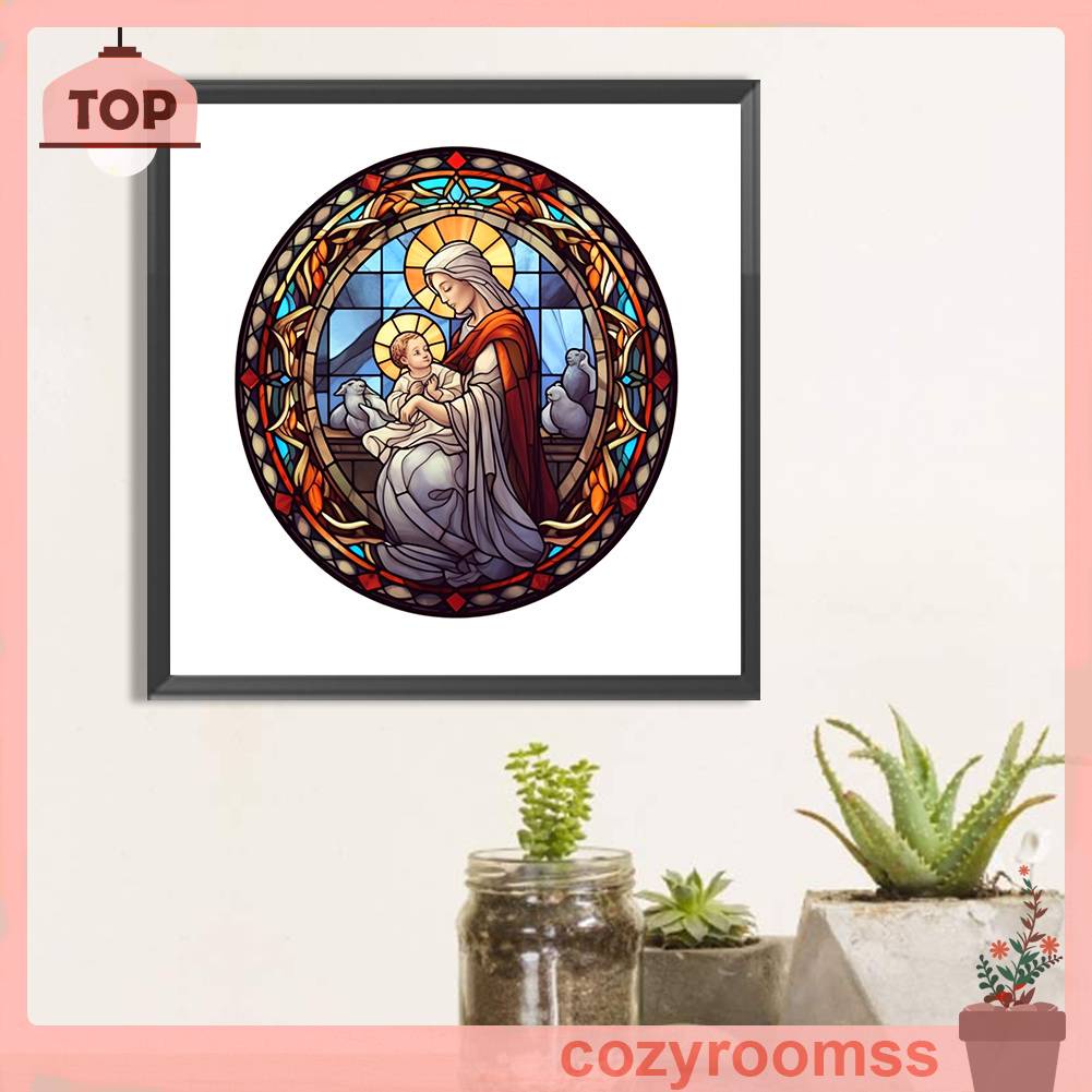 Tranh Đính Đá Kim Cương Toàn Bộ 5D DIY Hình Chúa Jesus