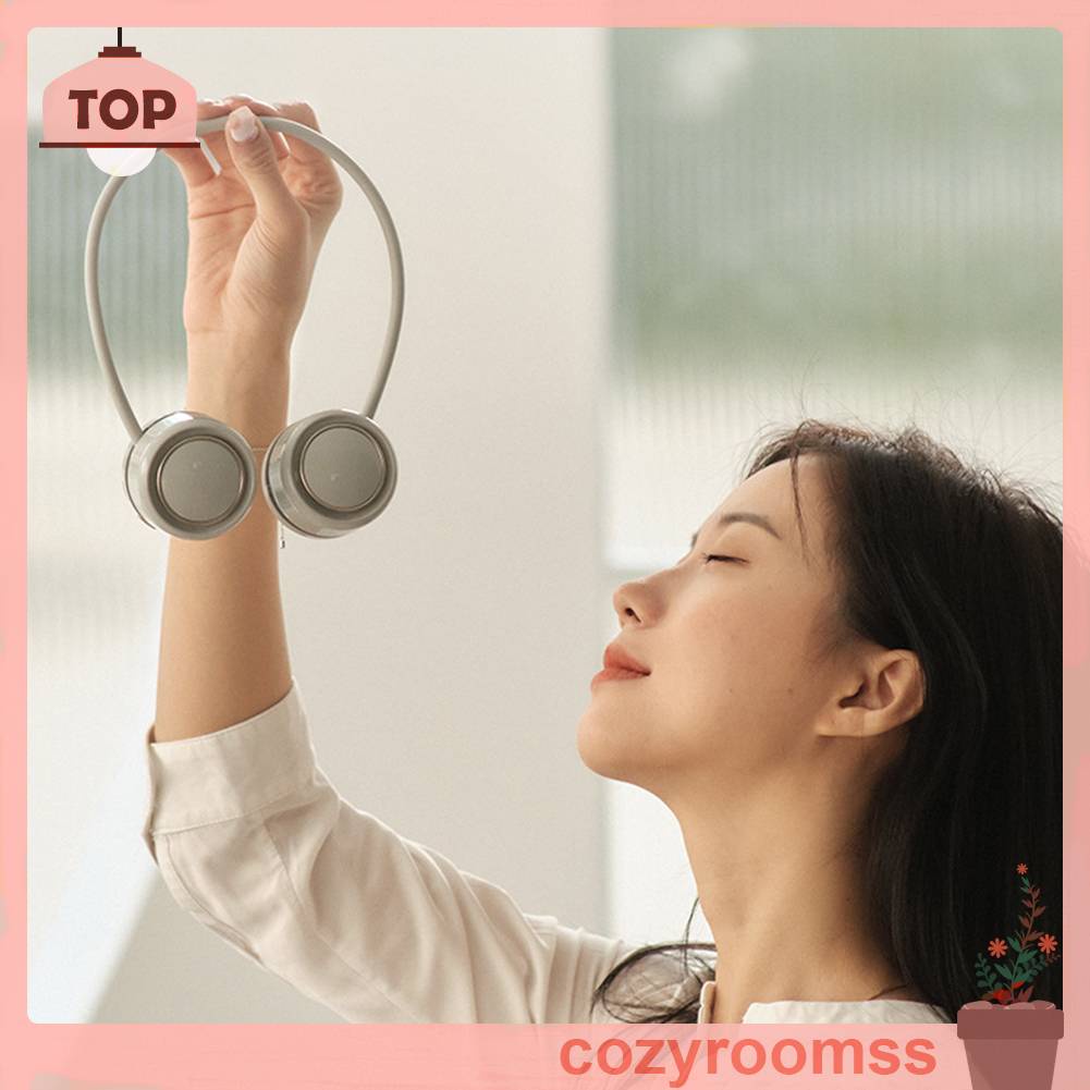 Quạt Làm Mát Đeo Cổ 3 Tốc Độ 1600mAh Có Thể Gấp Gọn Tiện Dụng Cho Gia Đình / Văn