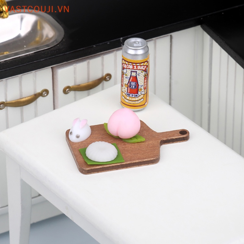 1 Bộ Mô Hình Thỏ Mini Tỉ Lệ 1: 12 Trang Trí Nhà Búp Bê