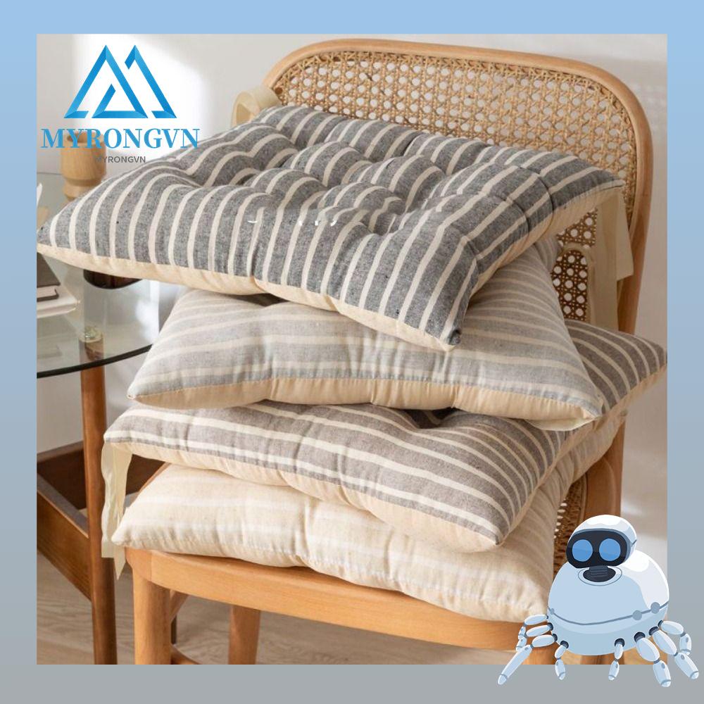 Đệm Lót Ghế Ngồi Hình Vuông Dày Dặn Màu Trơn Chống Trượt Phong Cách Hiện Đại