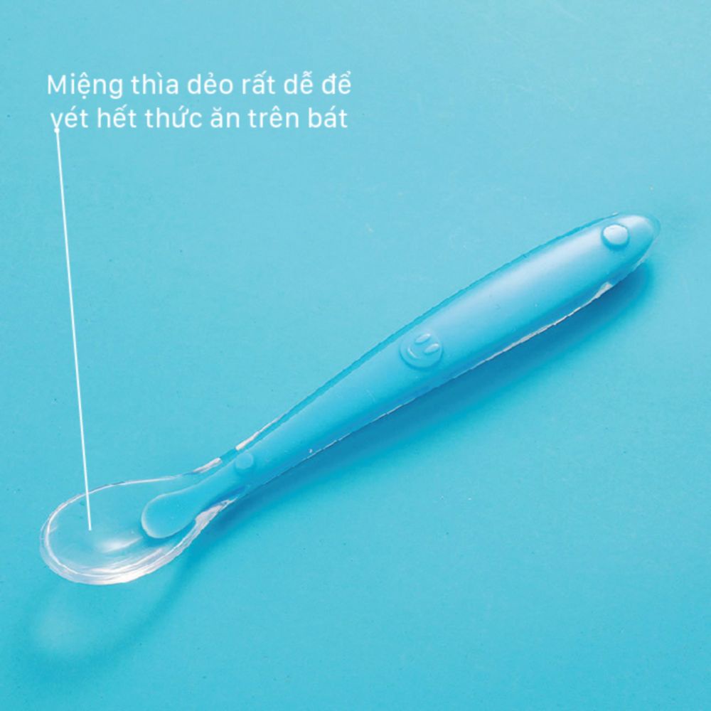 Thìa ăn dặm silicon cho bé