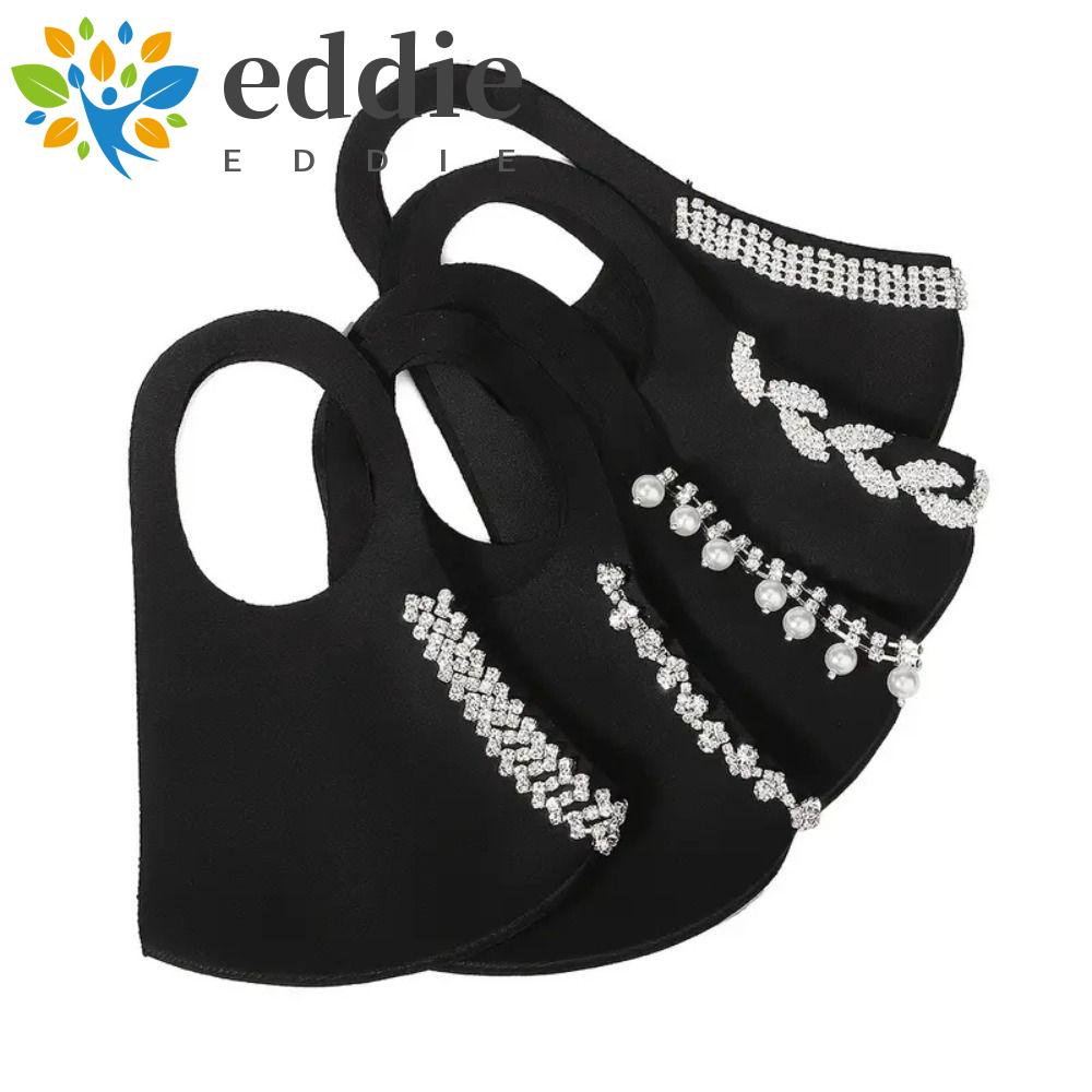 Khẩu Trang 26Eddie 26EDIE Chất Lượng CaoMặt Nạ Vải Cotton Co Giãn Đính Đá Có Thể Giặt Sạch Dùng Làm Quà Tặng