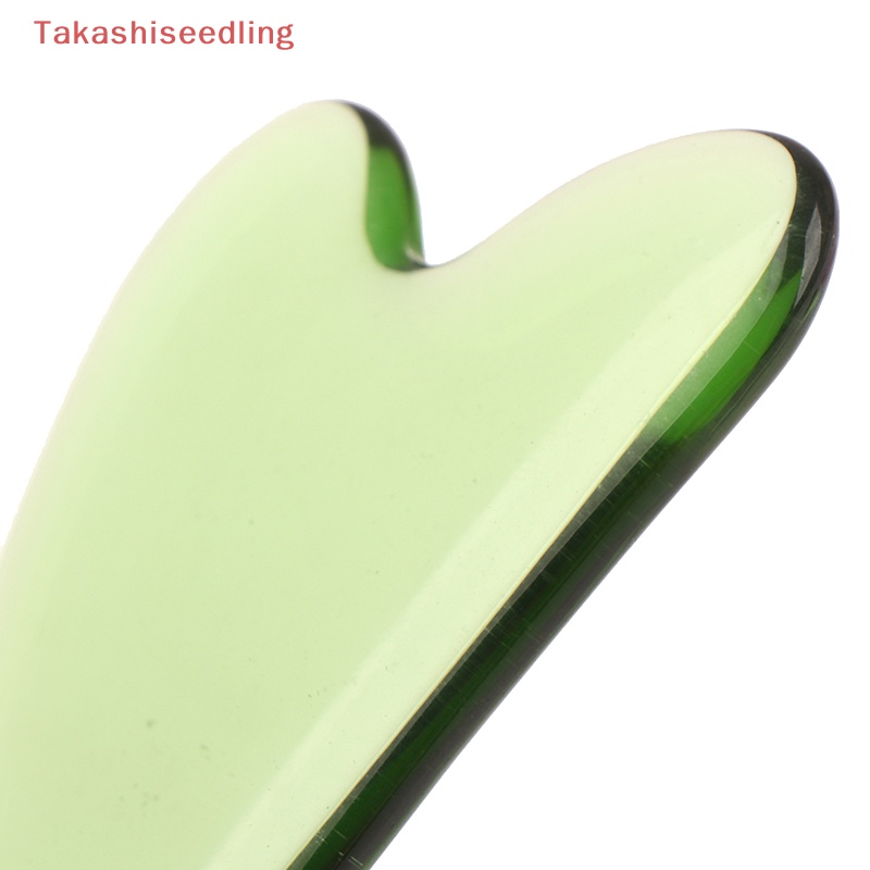 (Takashiseedling) Bảng Gua Sha Pha Lê Tự Nhiên Mát Xa Mặt Và Cơ Thể