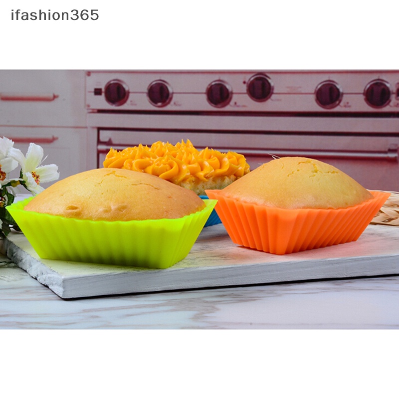 Set 12 Khuôn Silicon Làm Bánh Muffin 3d Thời Trang Tiện Dụng VN