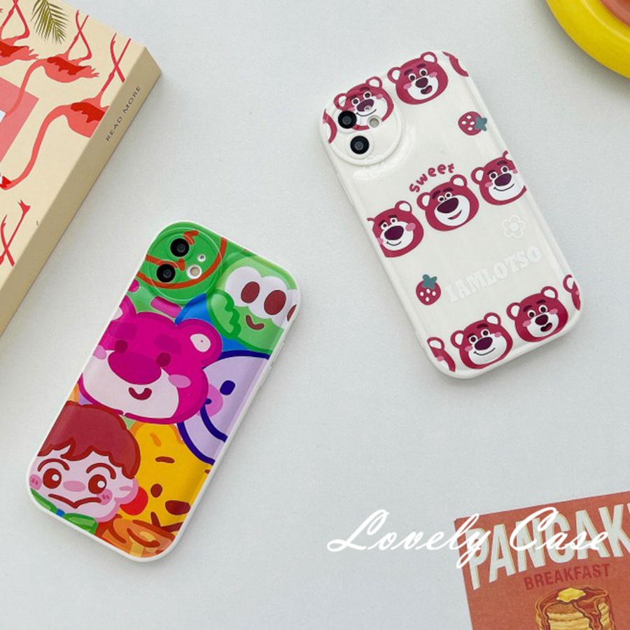 Ốp Điện Thoại Mềm Họa Tiết Gấu 3D Cho IPhone 14 13 12 11 Pro Max X XR Xs Max 8 7 6 6s Plus SE 2020