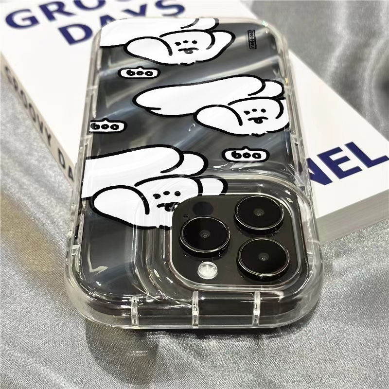 Ốp Điện Thoại Mềm Trong Suốt Họa Tiết Cún Con Dễ Thương Cho Iphone 14Promax 117 1312sins xr 8