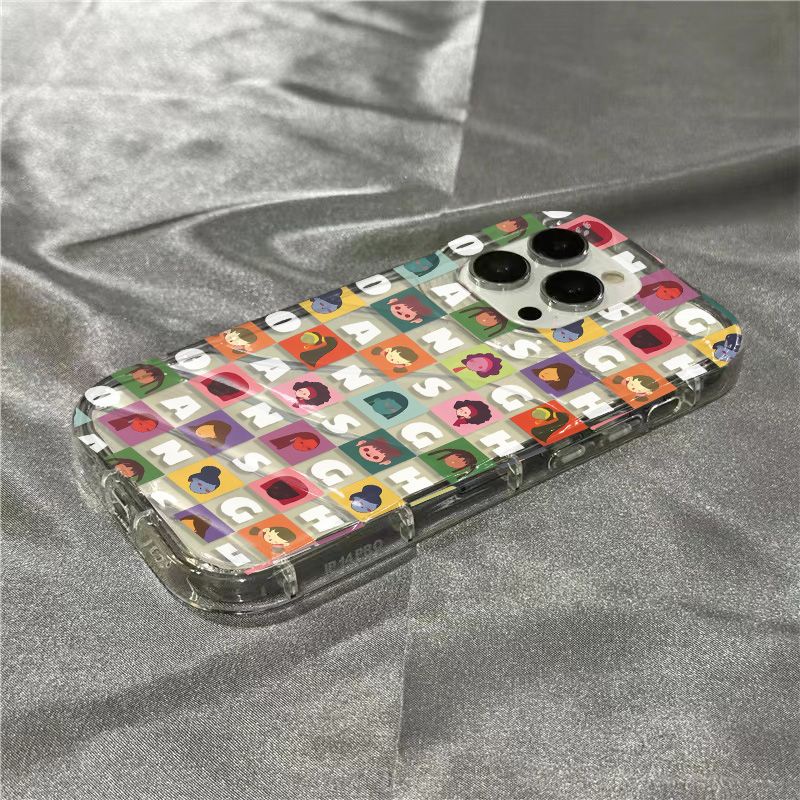 Ốp Điện Thoại Mềm Trong Suốt In Hình Chân Dung Và Chữ Dễ Thương Cho Iphone 14Promax 1312 / 11 7 / 8plus xr / sins 2ECQ