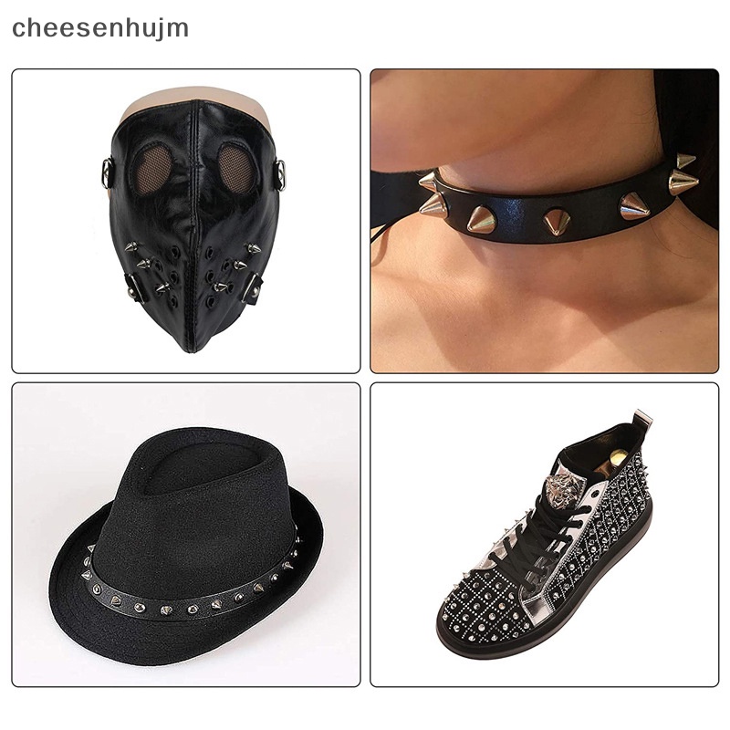 Set 50 / 100 Đinh Tán Màu Bạc Hình Nón Dùng Để Làm Đồ Thủ Công