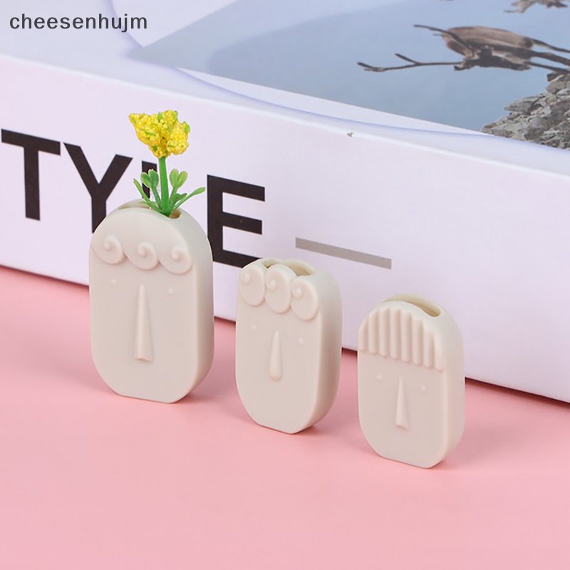 Bình Hoa Mini Hình Khuôn Mặt Người Tỉ Lệ 1 / 12 Trang Trí Nhà Búp Bê