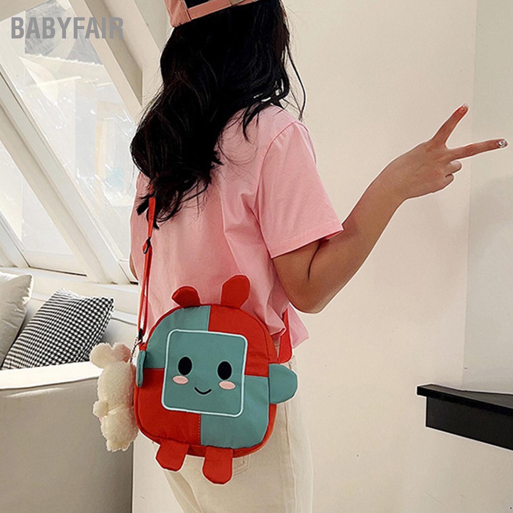 Babyfair Túi Đeo Vai Hoạt Hình Thời Trang Dễ Thương Vải Dung Tích Lớn Cho Bé Gái Đi Học