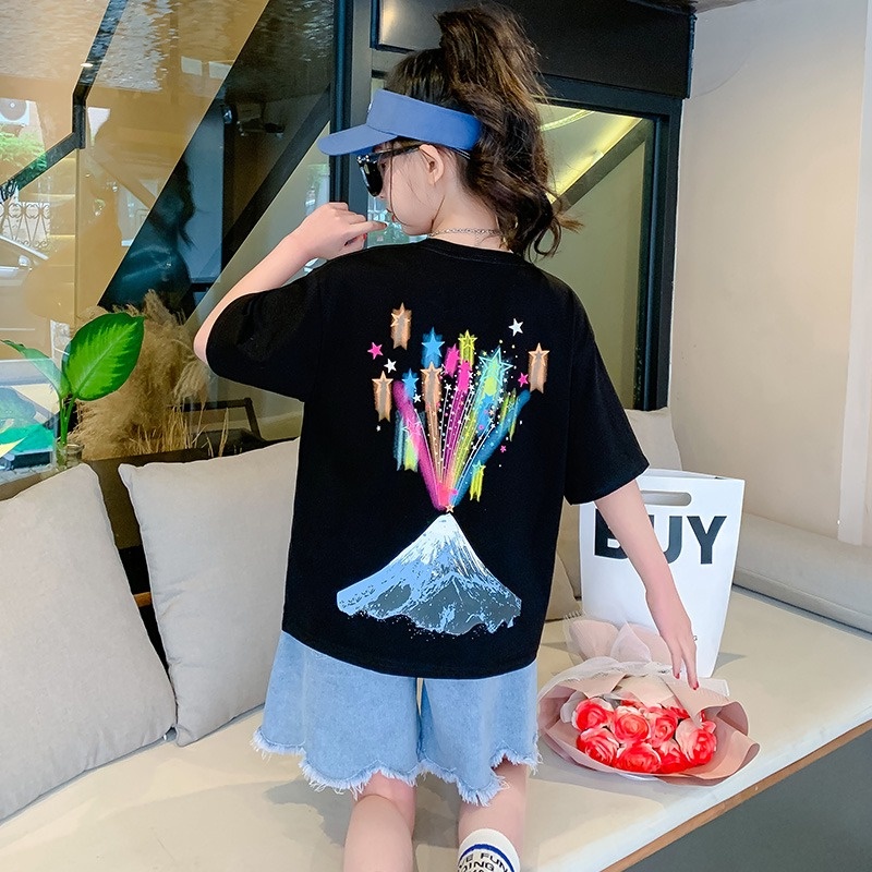 Yidanl Mới Áo Thun Tay Ngắn 100% Cotton Cho Bé Từ 2-14 Tuổi