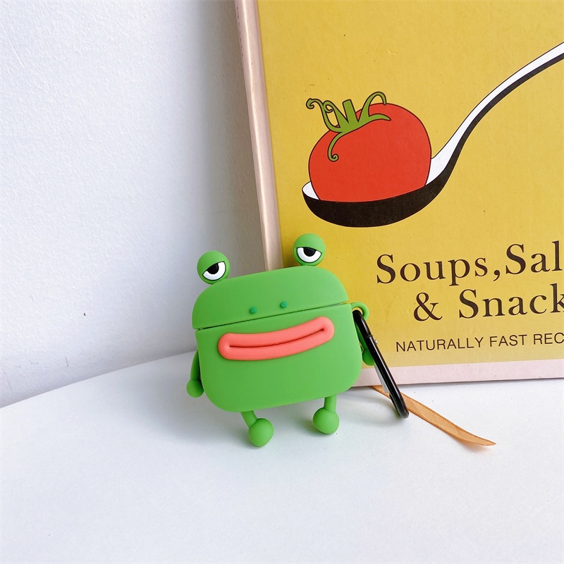 Vỏ Bảo Vệ Hộp Sạc Tai nghe không dây Bằng Silicon Mềm Hình Kirby Cho Airpods Pro 3 1