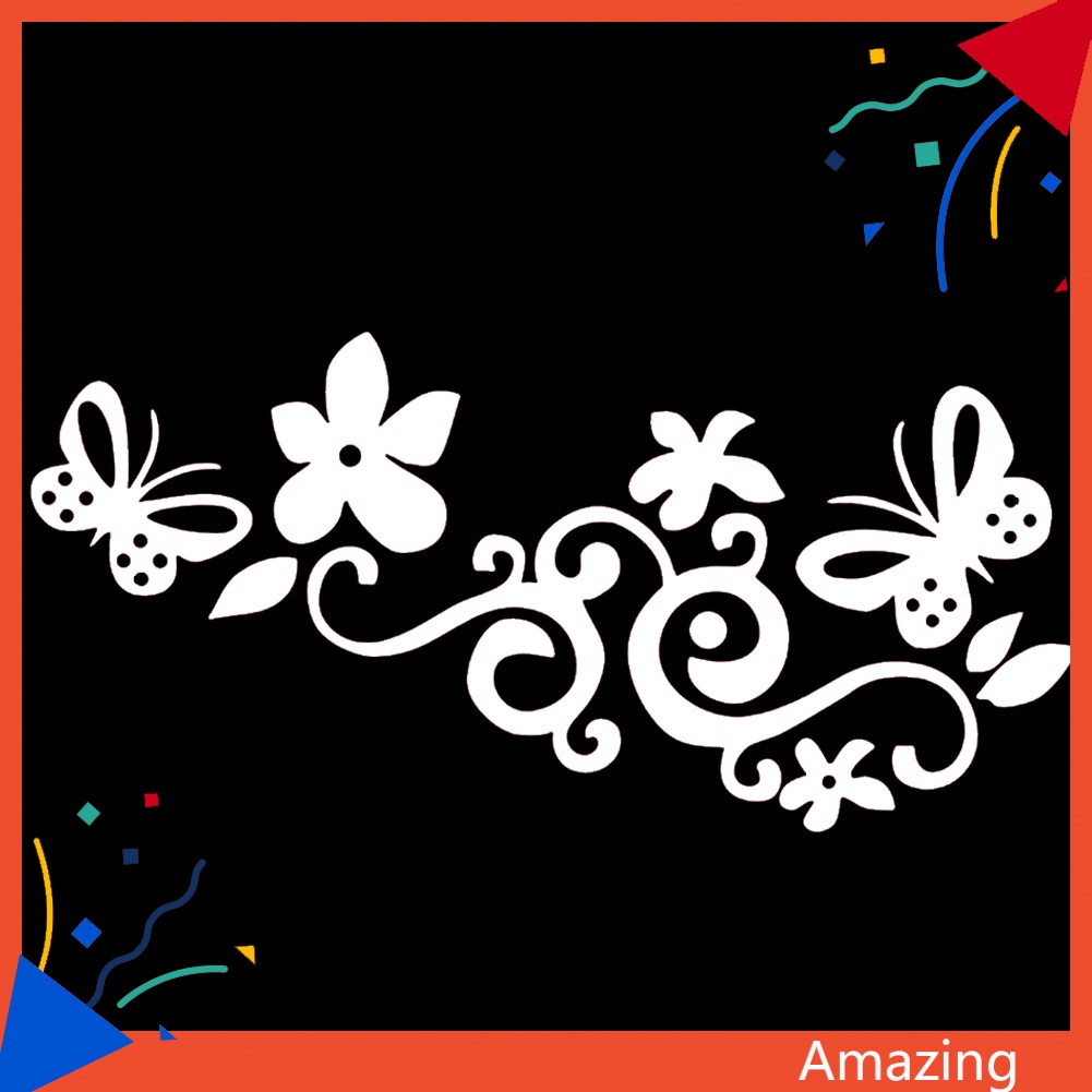 Miếng Dán Phản Quang Hình Hoa Bướm Trang Trí Ván Trượt / Xe Hơi Thời Trang