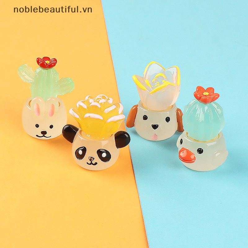 1 Đồ trang trí Nhân Vật Hoạt Hình Mini Dạ Quang Trang Trí Xe Hơi