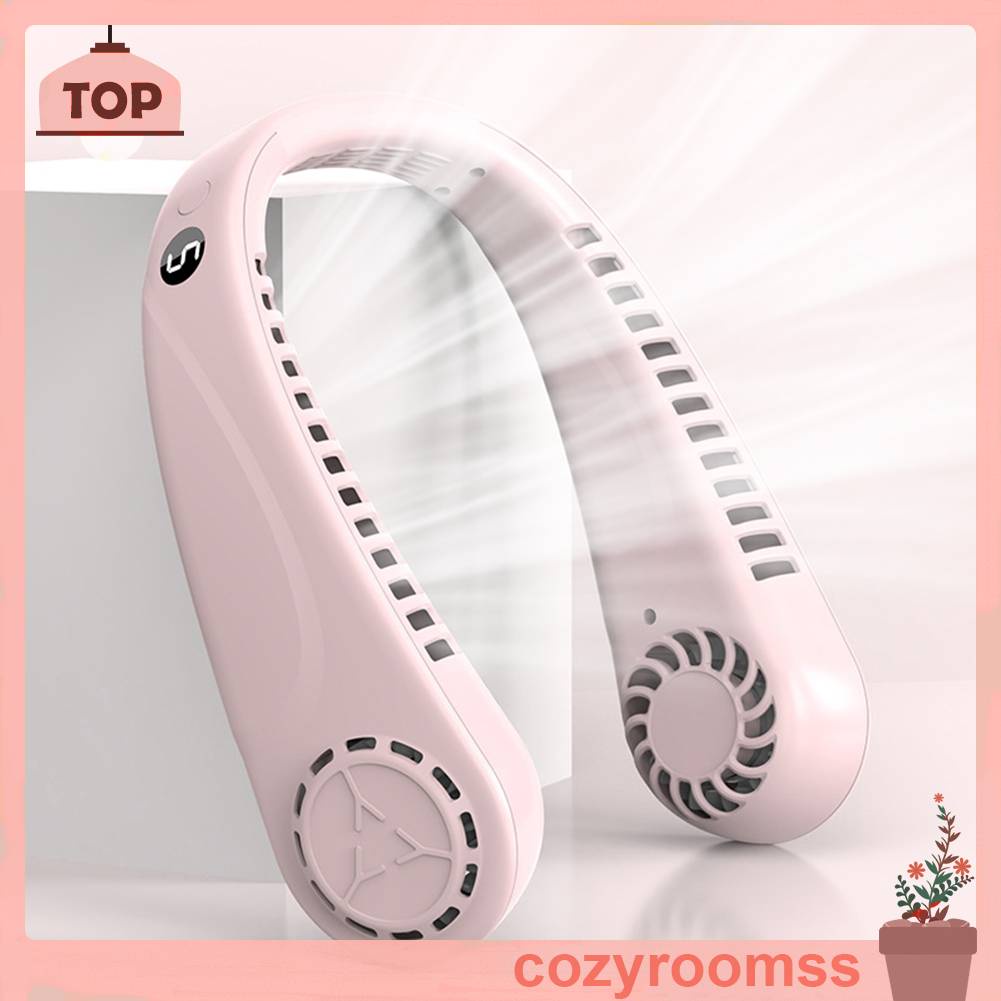 Quạt Đeo Cổ 1200mAh Bằng Silicone Tiện Dụng Khi Đi Cắm Trại