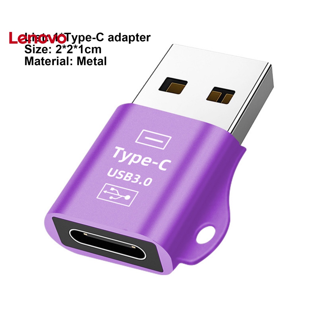 Đầu chuyển đổi LENOVO USB 3.0 sang Type-C bằng kim loại cho điện thoại di động